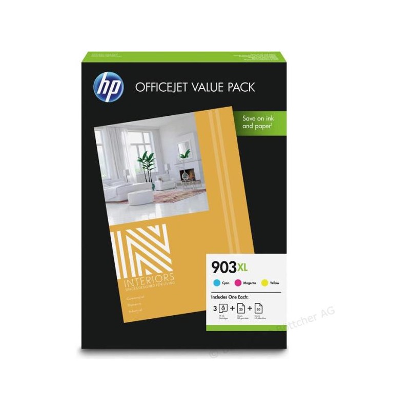 HP 1CC20AE No.903XL színes eredeti tintapatron multipack + fotópapír