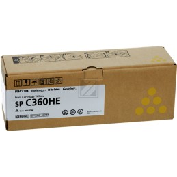 Ricoh SPC360HE sárga eredeti toner (408187)