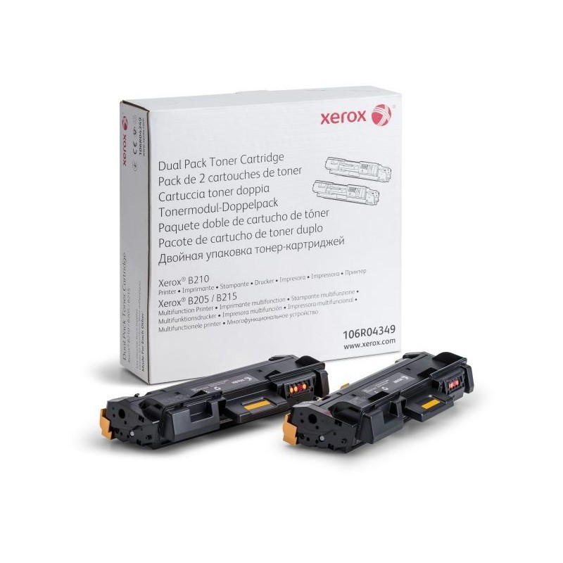 Xerox B205/B210 fekete eredeti toner duplacsomag (106R04349)