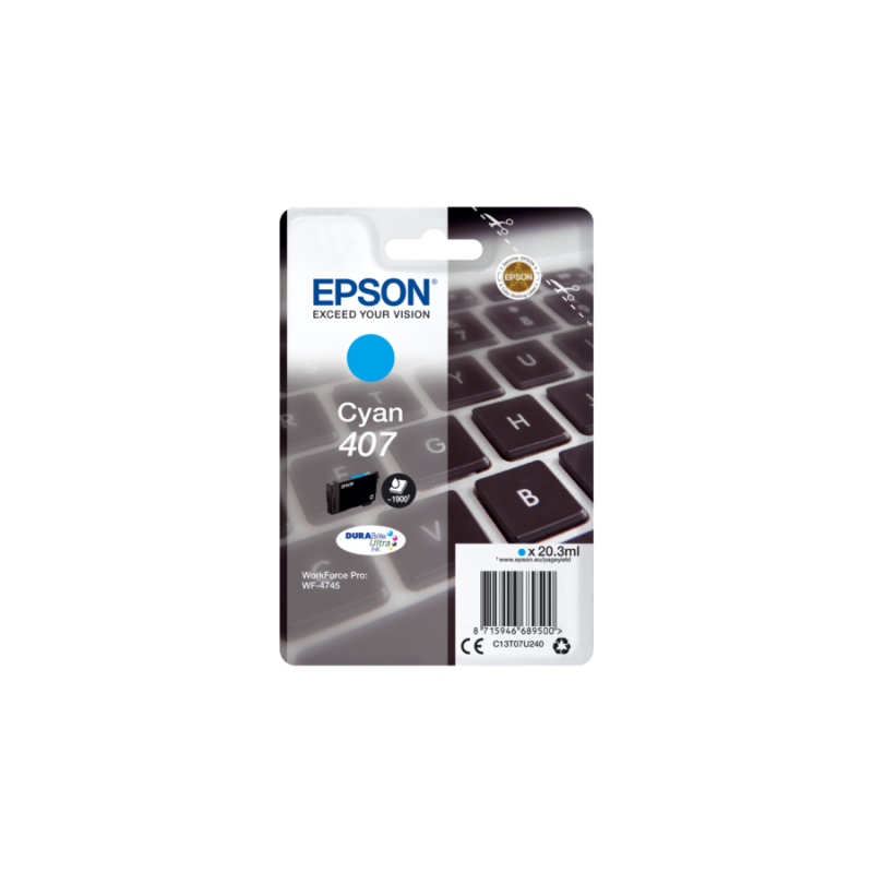 Epson T07U2 (407) kék eredeti tintapatron