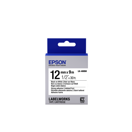 Epson LK-4WBW fehér alapon fekete eredeti címkeszalag