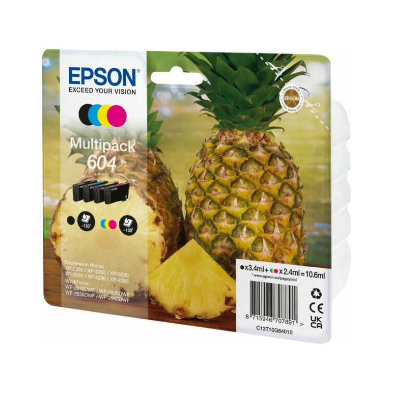 Epson T10G6 (604) eredeti tintapatron multipack