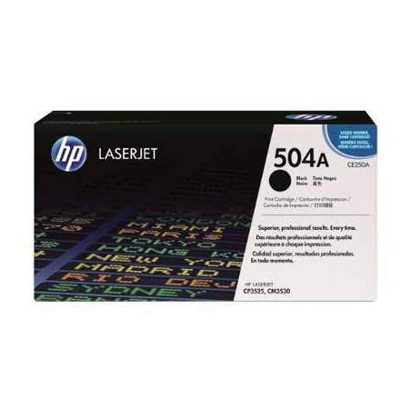 HP CE250A (504A) fekete eredeti toner