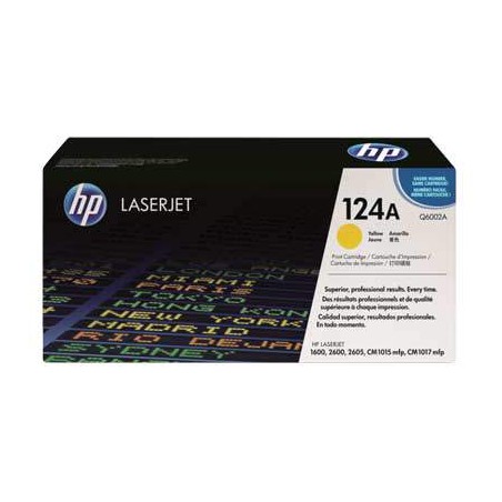 HP Q6002A (124A) sárga eredeti toner