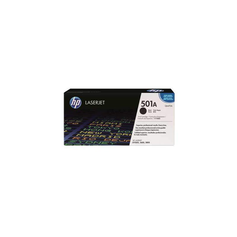 HP Q6470A (501A) fekete eredeti toner