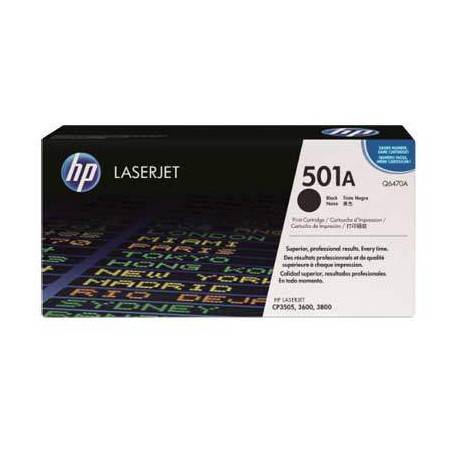 HP Q6470A (501A) fekete eredeti toner