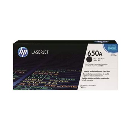 HP CE270A (650A) fekete eredeti toner