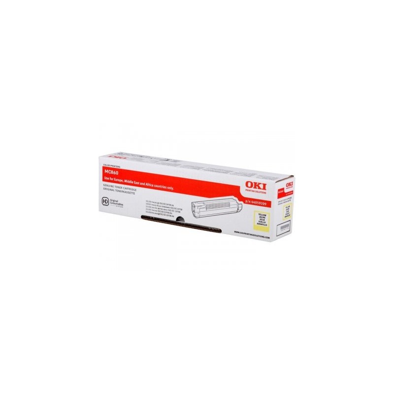 Oki [MC860] 10K sárga eredeti toner (44059209)