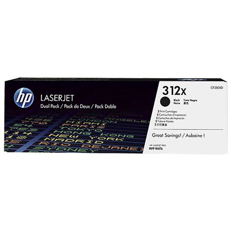 HP CF380XD (312XD) fekete eredeti toner duplacsomag