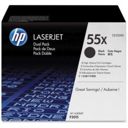 HP CE255XD (55XD) fekete eredeti toner duplacsomag