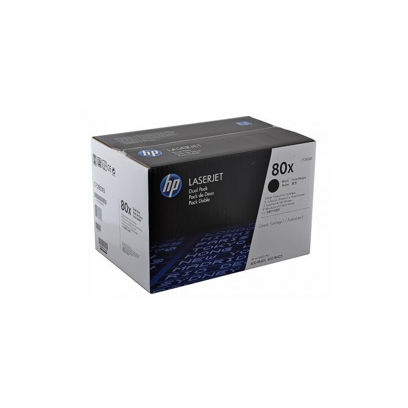 HP CF280XD (80XD) fekete eredeti toner duplacsomag