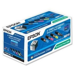 Epson C1100 4k (S050268) eredeti toner multipack