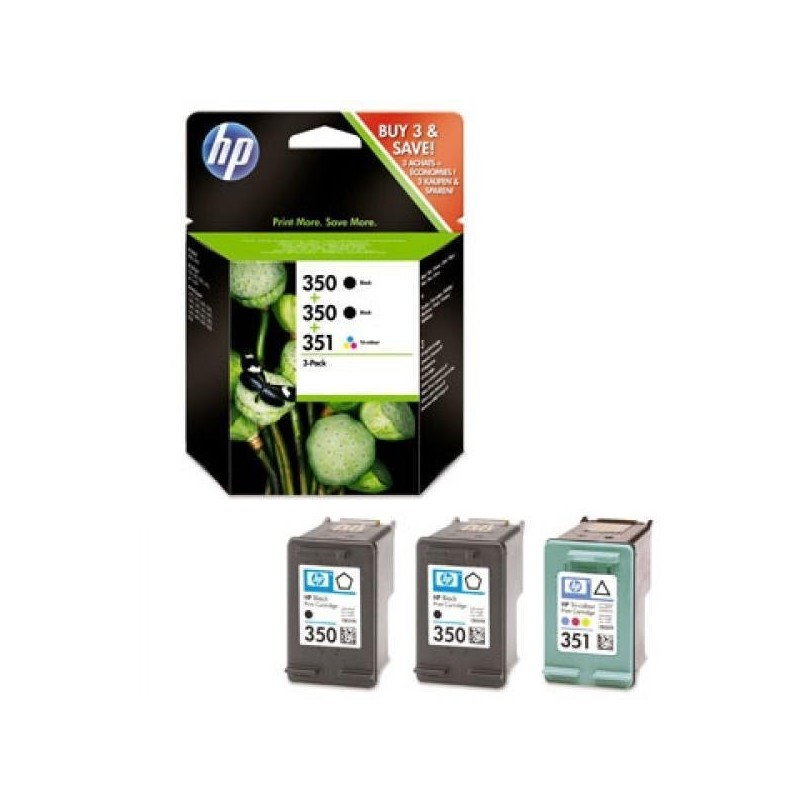 HP SD448EE No.350 + No.351 fekete+színes eredeti tintapatron csomag