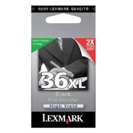 Lexmark 18C2170E [Bk] No.36XL fekete eredeti tintapatron