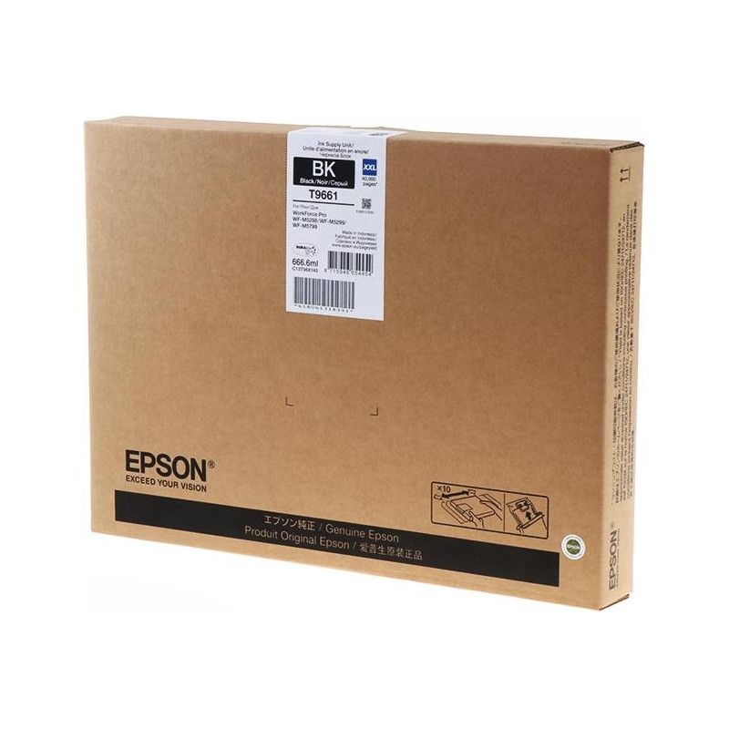 Epson T9661 fekete eredeti tintapatron