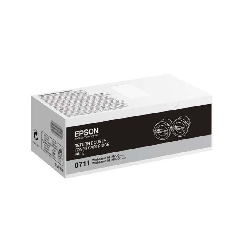 Epson M200,MX200 2,5k (S050711) dupla fekete eredeti toner
