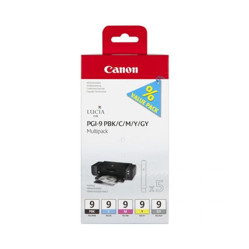 Canon PGI-9 eredeti tintapatron multipack PBK/C/M/Y/GY