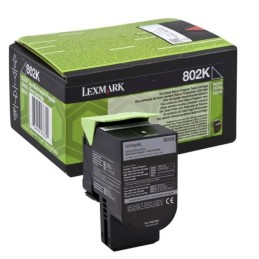 Lexmark [802Bk] 80C20K0 fekete eredeti toner
