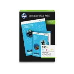 HP 1CC21AE No.953XL színes eredeti tintapatron multipack + A4 fotópapír