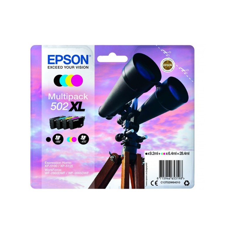 Epson T02W6 (502XL) eredeti tintapatron multipack