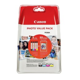 Canon CLI-571XL Bk/C/M/Y színes eredeti tintapatron multipack + fotópapír