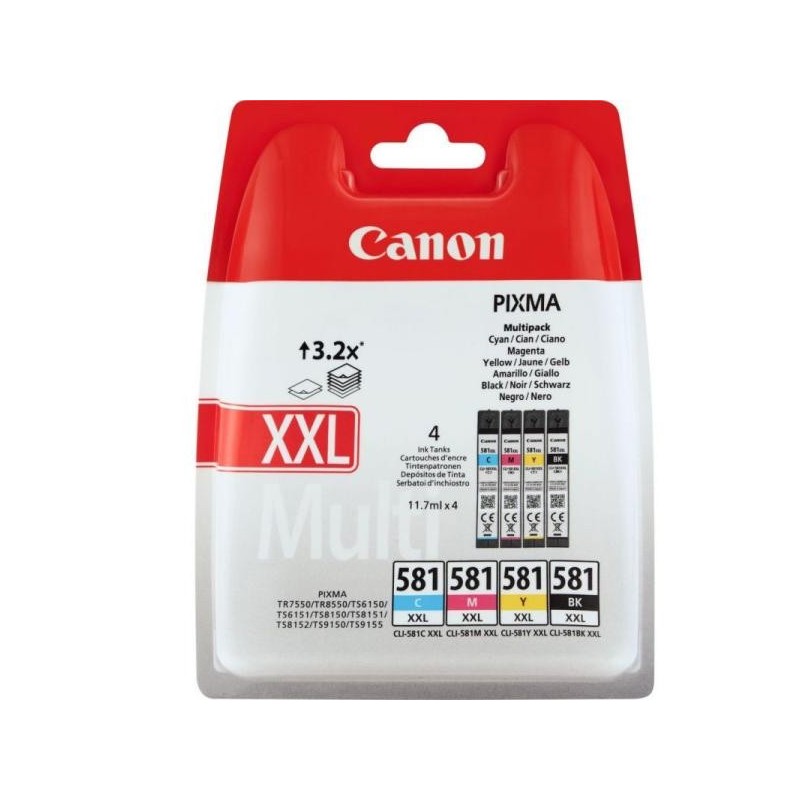 Canon CLI-581XXL színes eredeti tintapatron multipack
