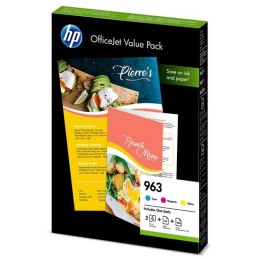 HP 6JR42AE No.963 színes eredeti tintapatron multipack + A4 Papír