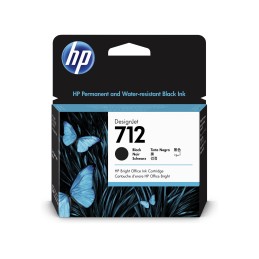 HP 3ED71A No.712 fekete nagykapacitású eredeti tintapatron