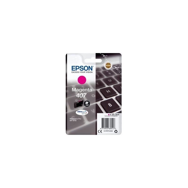 Epson T07U3 (407) magenta eredeti tintapatron