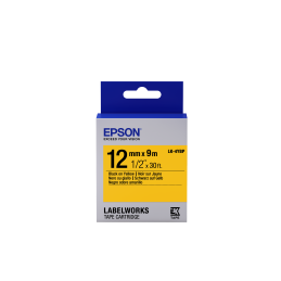 Epson LK-4YBP pasztel sárga alapon fekete eredeti címkeszalag