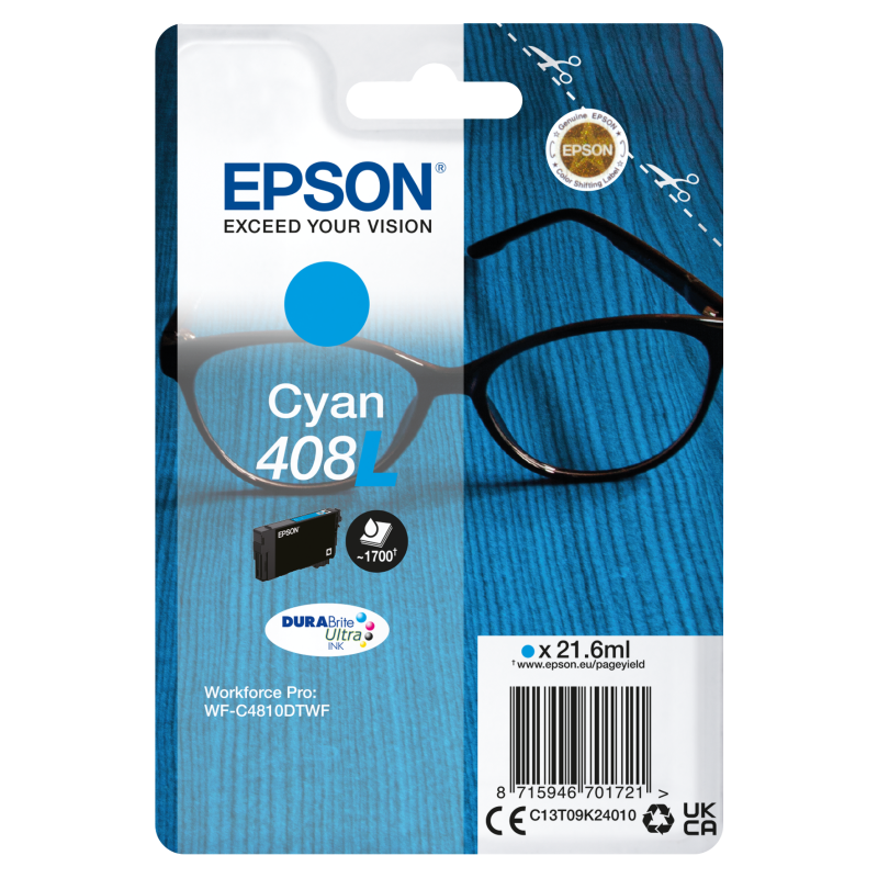 Epson T09K2 (408L) kék eredeti tintapatron