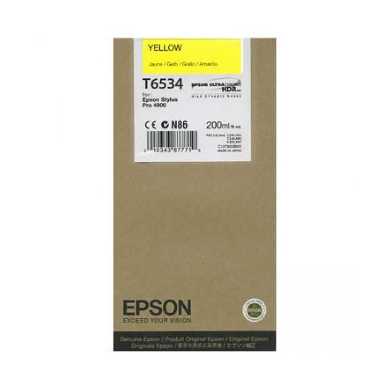 Epson T6534 sárga eredeti tintapatron