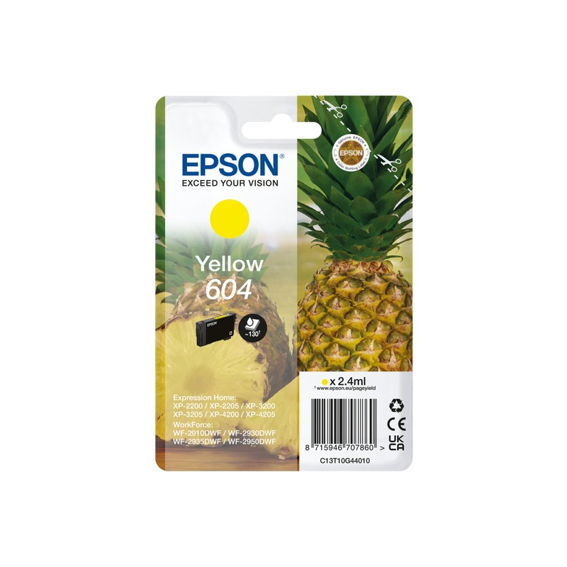 Epson T10G4 (604) sárga eredeti tintapatron