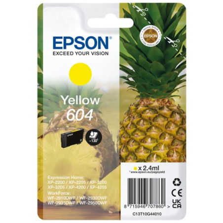 Epson T10G4 (604) sárga eredeti tintapatron