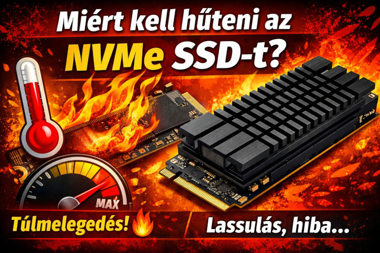 Miért kell hűteni az NVMe SSD-ket? – Így kerülheted el a lassulást és a hibákat